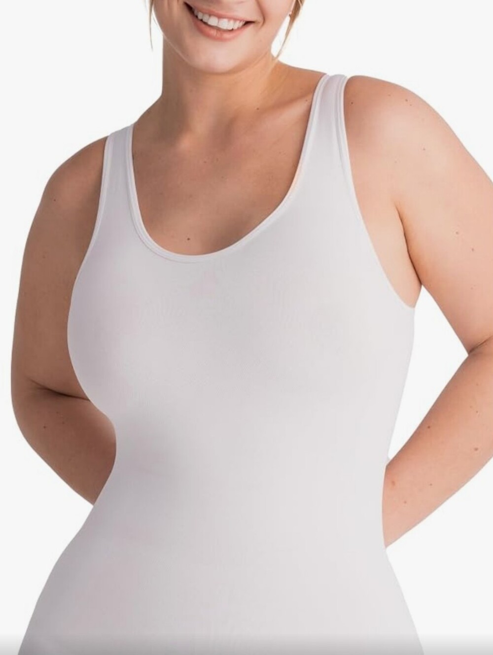 Shapermint White Seamless Tank Shapewear Top Size Large